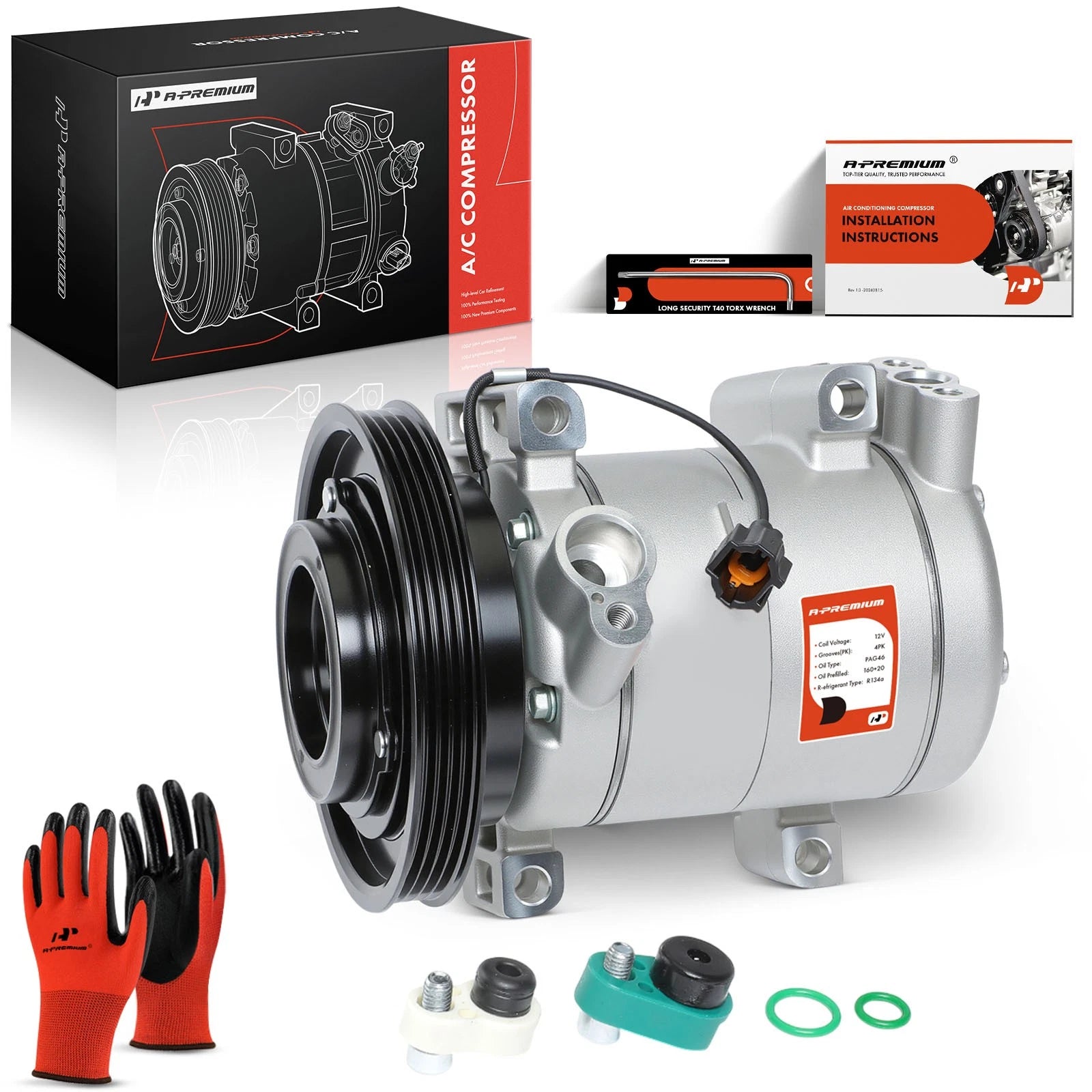 A/C Compressor with Clutch for Nissan Frontier Xterra (1999–2004)