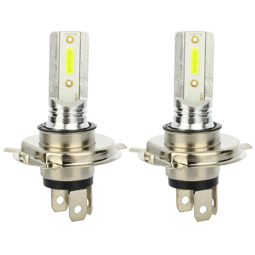 2x H4 9003 HB2 LED Headlight Bulbs for High Beam (35W 4000LM 6000K)