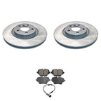 DuraGo Front Rotors & Akebono EURO Ceramic Brake Pads Kit for BMW F48 U11 (2016–2022)