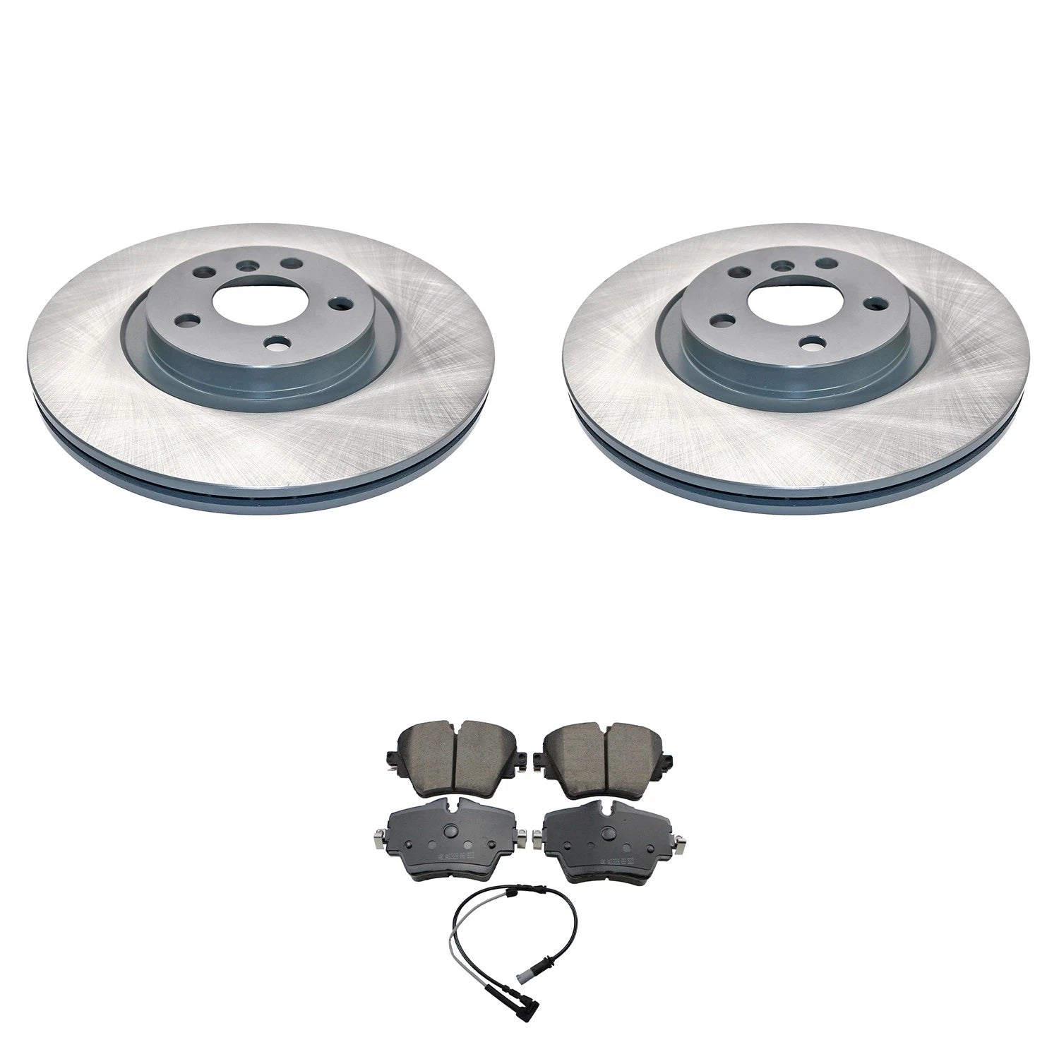 DuraGo Front Rotors & Akebono EURO Ceramic Brake Pads Kit for BMW F48 U11 (2016–2022)