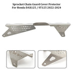 Sprocket Chain Guard Cover Protector for Honda DAX 125 ST125 (2022–2024) Silver T9