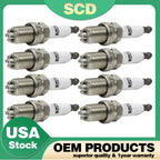 Set of 8 Laser Platinum Spark Plugs for Audi Mini BMW (12120037607, BKR6EQUP)