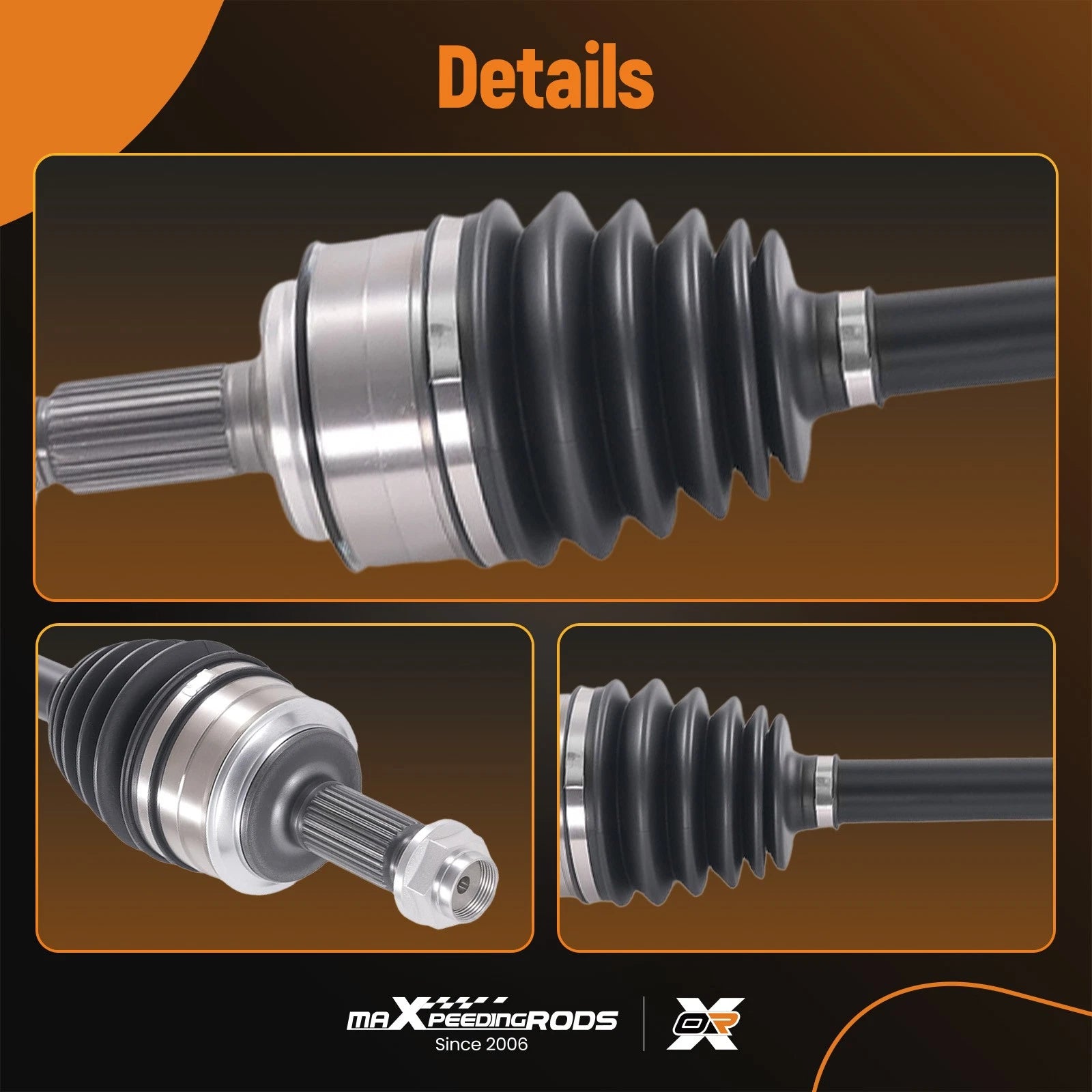 Set of 2 CV Axle Shaft Assembly for Honda Odyssey (2005–2006)