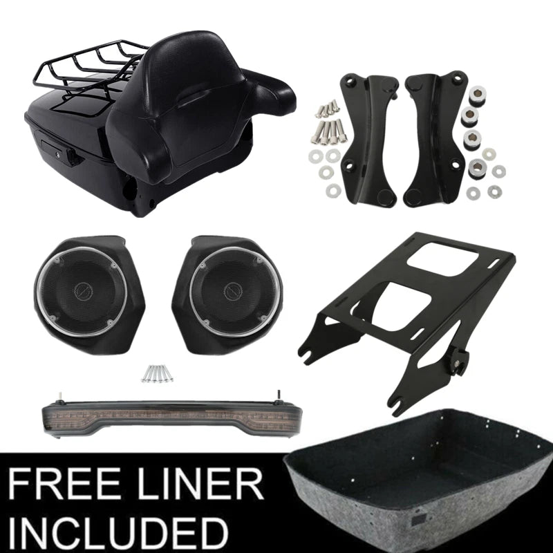 Trunk Tail Light Speaker Mount Rack for Harley Electra Road Glide (2014–Up)