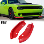Pair Front Bumper Lip Splitter Protector for Dodge Challenger Hellcat (2015–2021)