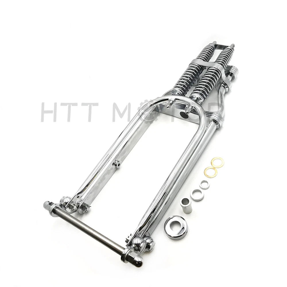 2X 20" Chrome Springer Front End with Axle for Harley Chopper Bobber