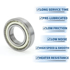 6209ZZ Deep Groove Ball Bearing for Scooter Skateboard Wheel (1 Pc)