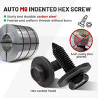 20pcs M8-1.25 Body Bolts & U Nuts Kit for Chevy Silverado 1500 (1999–2022)