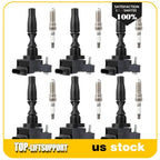 Set of 6 Ignition Coils and 6 Spark Plugs for Cadillac CTS (2016–2019)