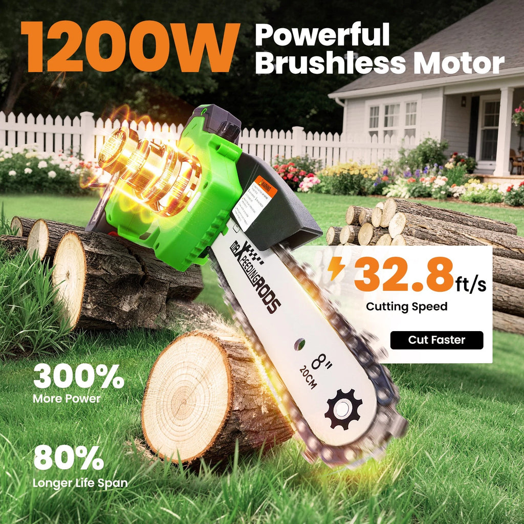 2 Batteries for Mini Electric Chain Saws (Cordless Handheld)