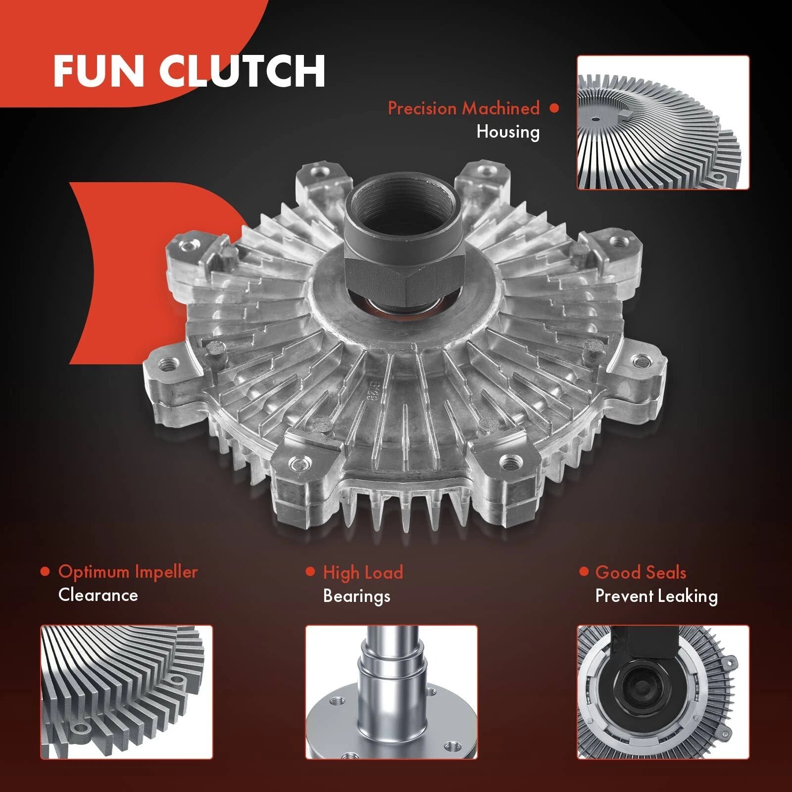 Cooling Fan Clutch for Ford F-100 Ranger (2001) and Mazda B2300 (2001–2009)