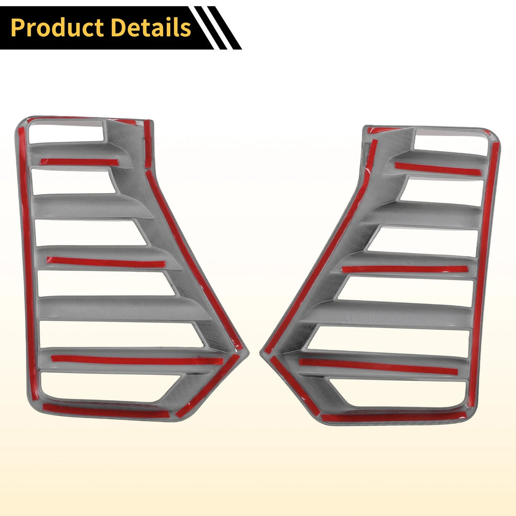 Front Left Right Headlight Trim Bezel for Toyota Tacoma (2024–2026) Carbon Fiber Black