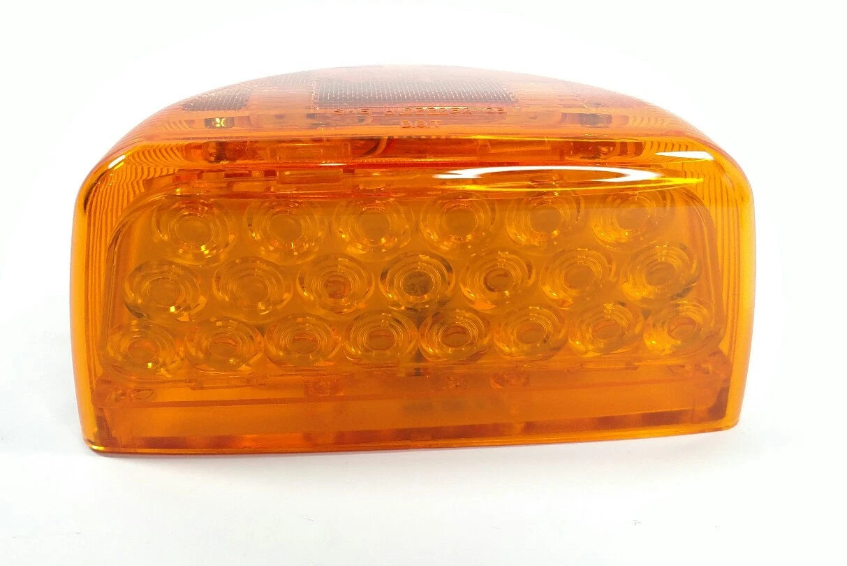 LED Turn Signals w Amber Lenses for Peterbilt 378 379 (2003–2012)
