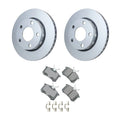 Set of 4 Hella Rear Rotors & Akebono EURO Ceramic Brake Pads for Audi S4 (2000–2002)