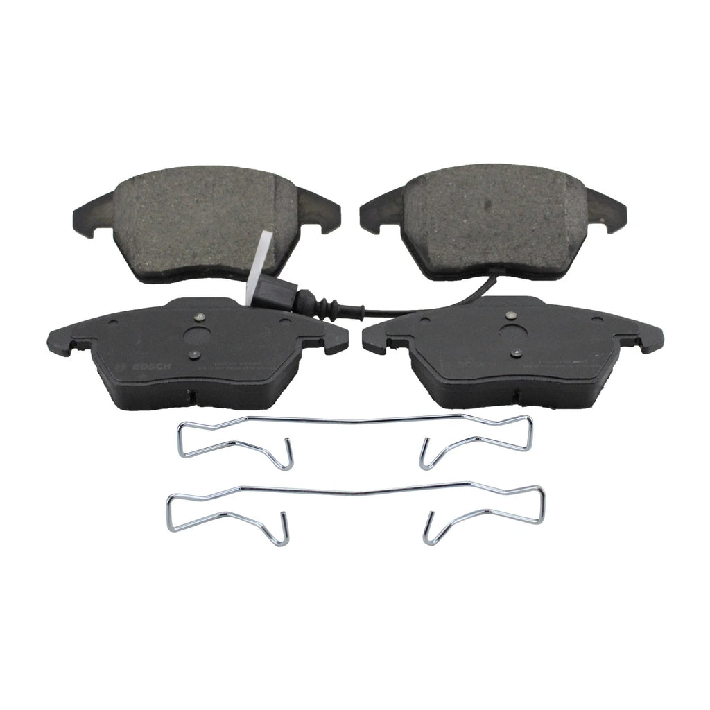 Set of 2 Front Rotors & Bosch QuietCast Ceramic Brake Pads for Jetta Passat