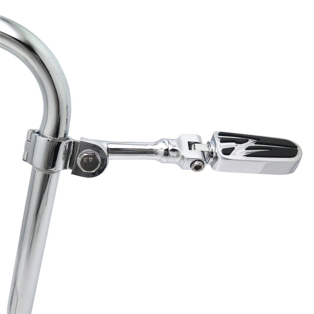 Chrome Flash 4.5" FootPeg for Yamaha XV250, Harley Dyna