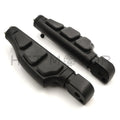 Black Flat Wing Footpegs for Harley Softail Fat Boy FLFB, Fat Bob (2018–2023)