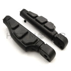 Black Flat Wing Footpegs for Harley Softail Fat Boy FLFB, Fat Bob (2018–2023)