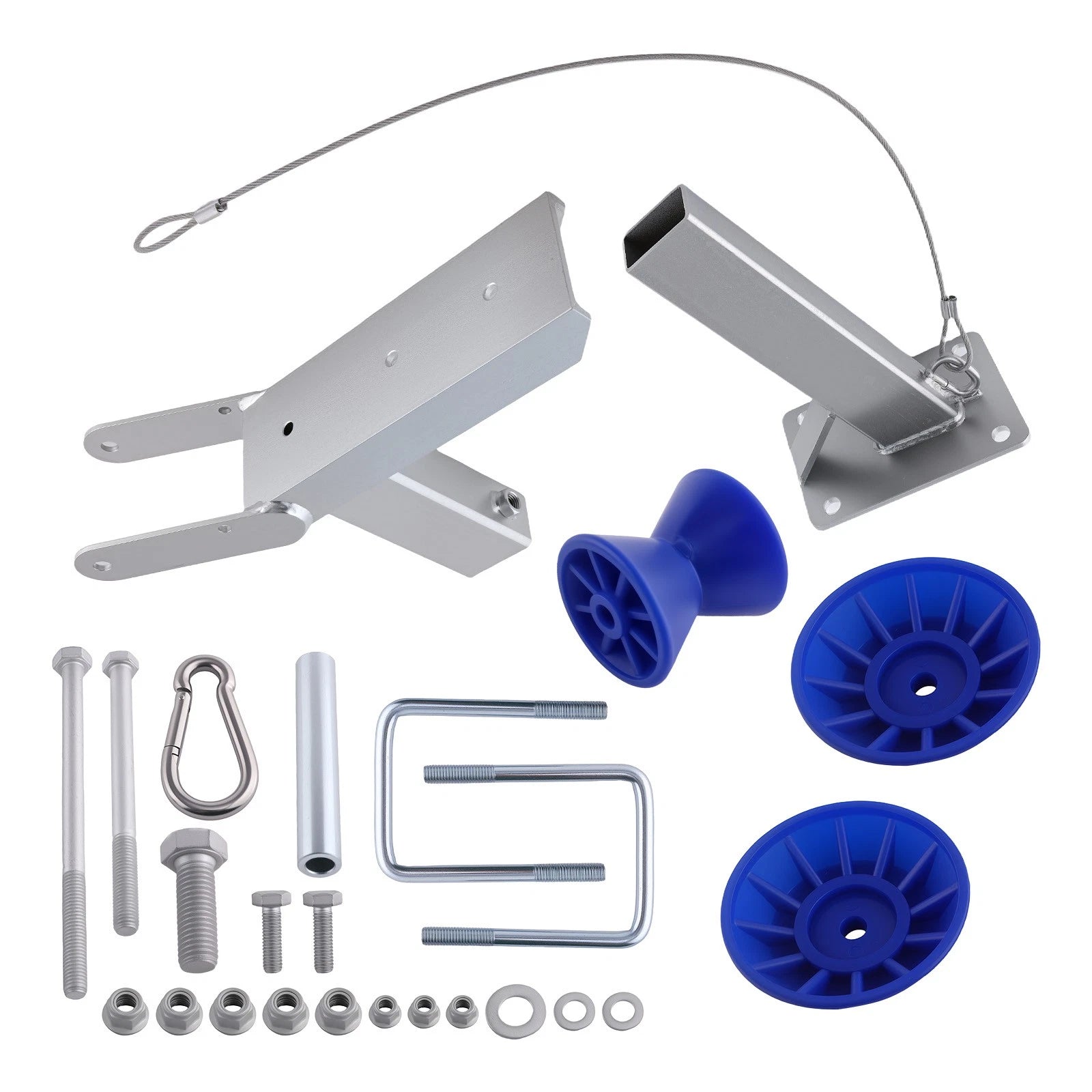 Adjustable Height Winch Mount for 3"x4" Trailer Drawbar