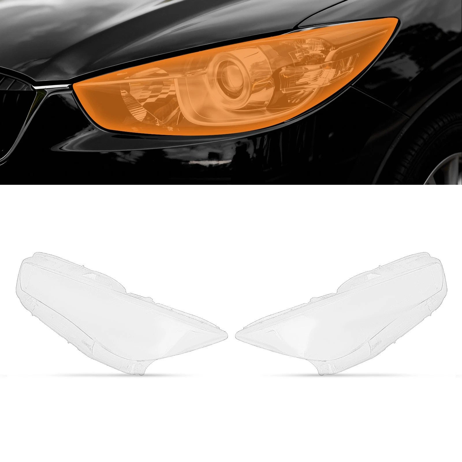 2Pcs Headlight Lens Cover for Infiniti Q50 (2014–2021)