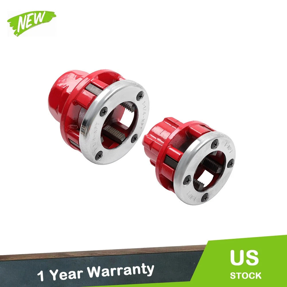 Set of 4 Replacement Dies for Ratchet Pipe Threader (1-1/4" & 1")