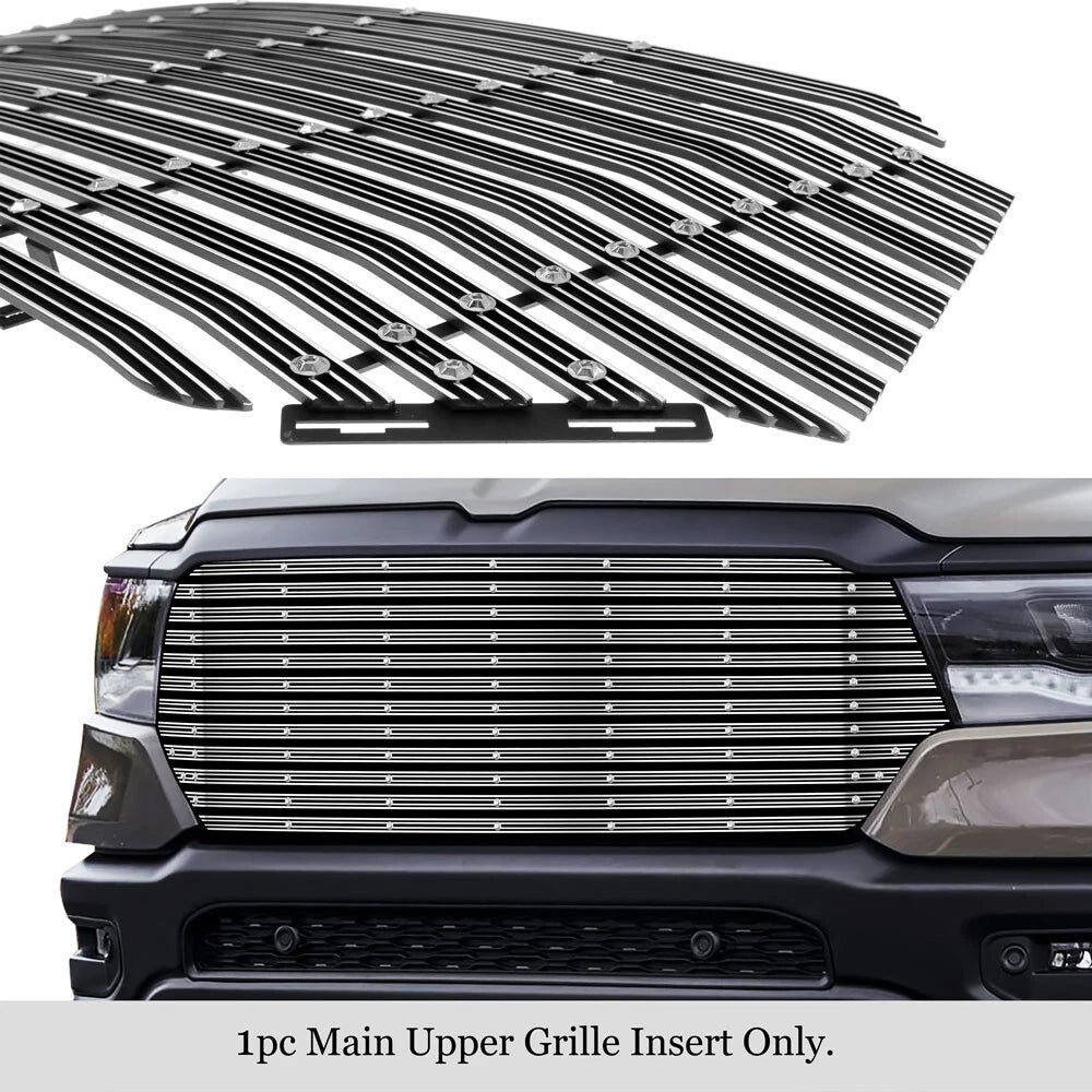 Chrome Wide Rivet Billet Grille Insert for Ram 1500 (2019-2024)