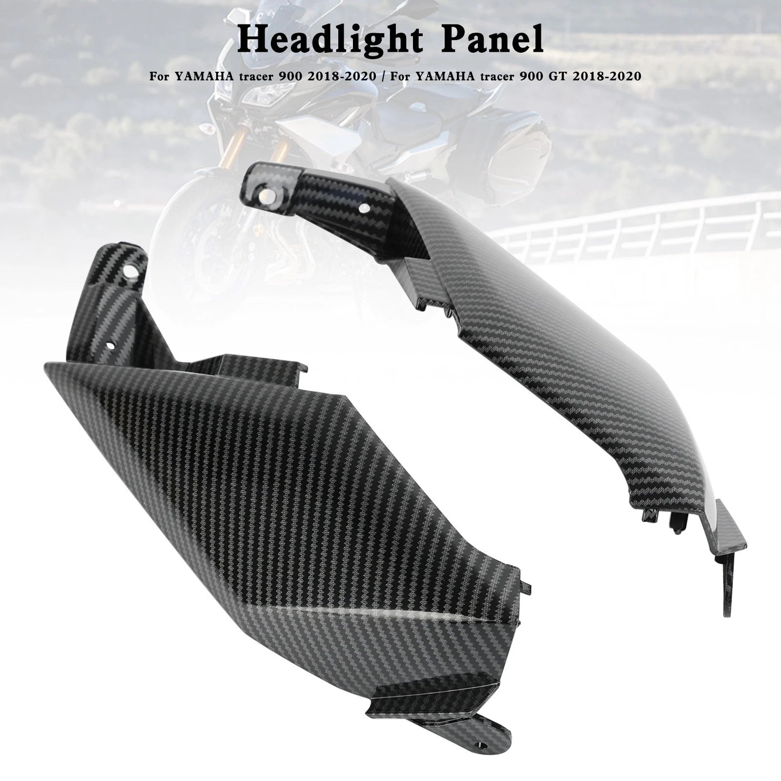 Carbon Cover Headlight Panel Fairing for Yamaha Tracer 900/GT (2018–2020)