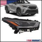 Passenger DRL Projector Headlight w/LED for Toyota Highlander (2020–2023)