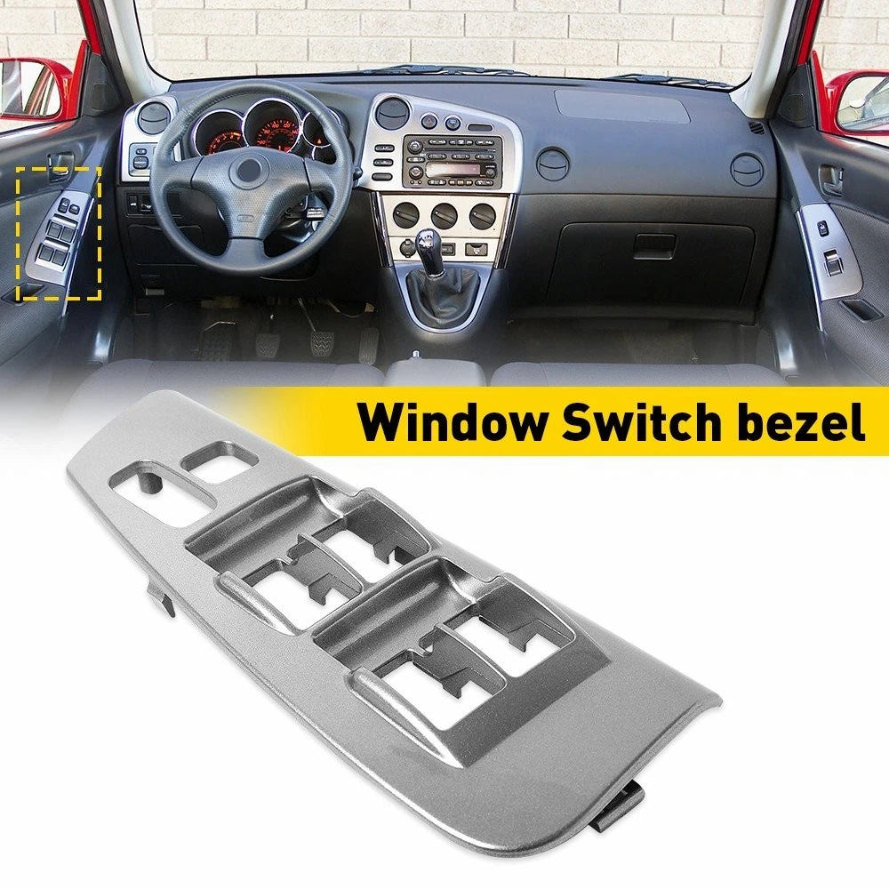 Driver Side Window Switch Trim Bezel Plate for Toyota Corolla Matrix (2003–2008)