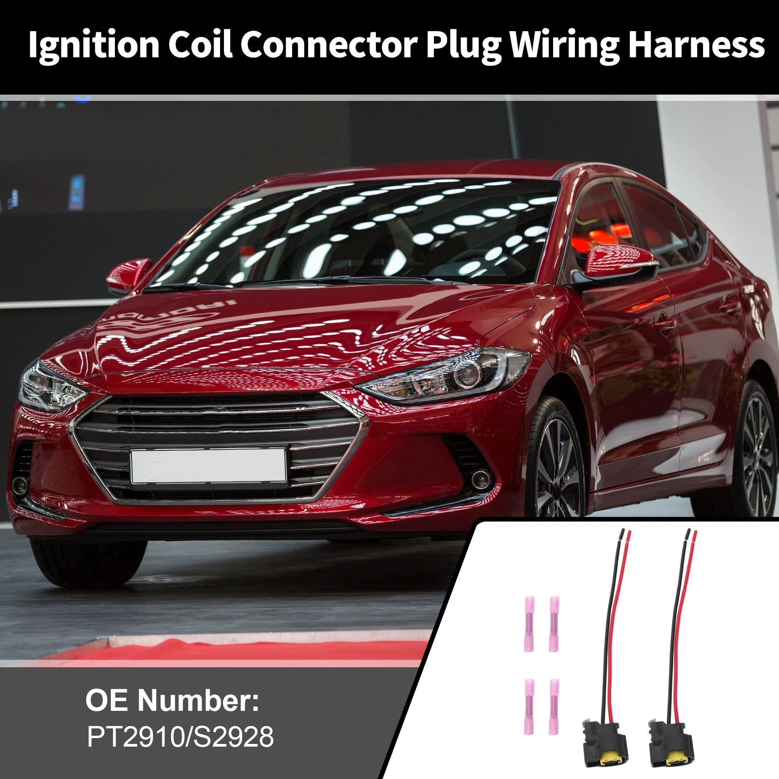 2X Ignition Coil Connector Plug for Kia Forte 1.8L 2.0L (2014–2015) No.PT2910/S2928