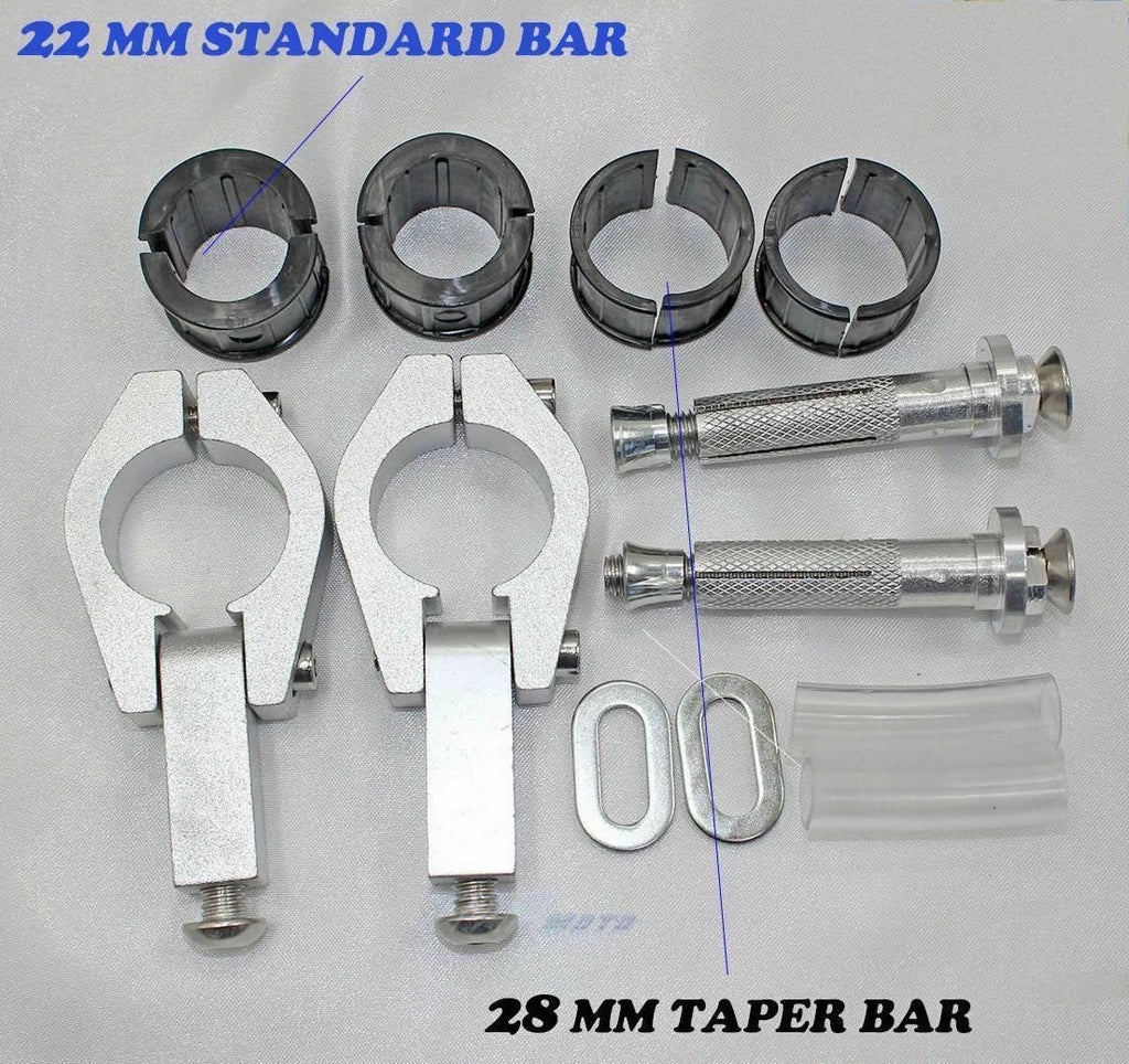 28MM 11/8" White Hand Guards for Suzuki Kawasaki Yamaha (Motorbike)