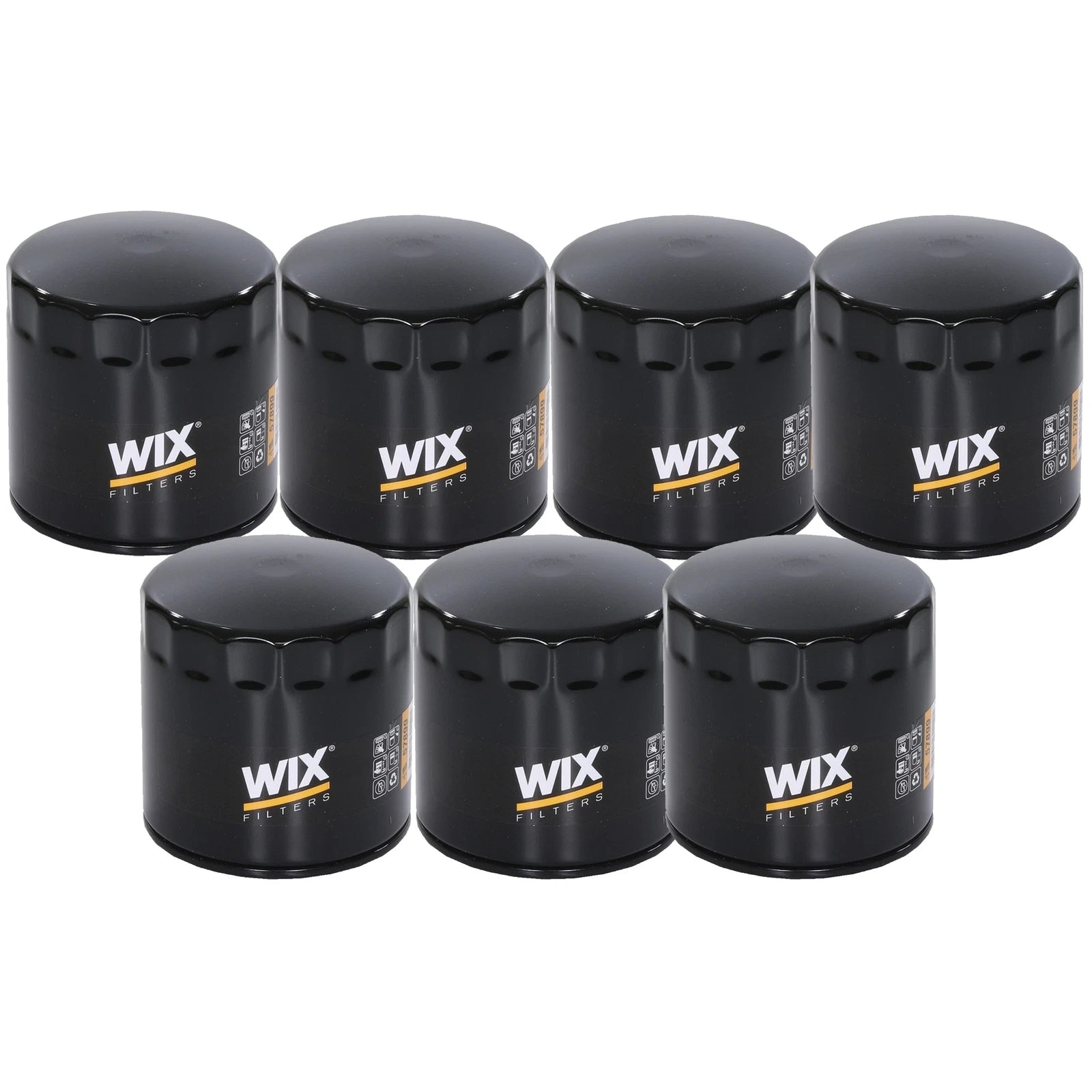 Set of 7 Engine Oil Filters for Chrysler Dodge Jeep Ram (Spin-On)