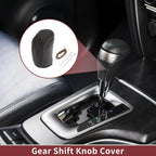 1Pc Gear Shift Knob Cover for Hyundai Sonata (2011–2014) Black Brown Faux Leather