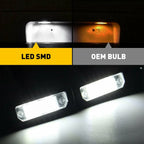 2X White LED License Plate Lights for Ford Mustang/Focus/Fusion/Taurus