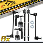 8x Front Sway Bar Links & Tie Rod Ball Joints for Ford Mustang (2005–2010)