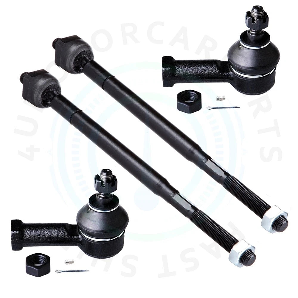 Set of 4 Front Inner & Outer Tie Rod Ends for Chrysler Sebring Dodge Stratus (2001–2005)