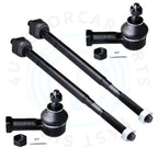 Set of 4 Front Inner & Outer Tie Rod Ends for Chrysler Sebring Dodge Stratus (2001–2005)
