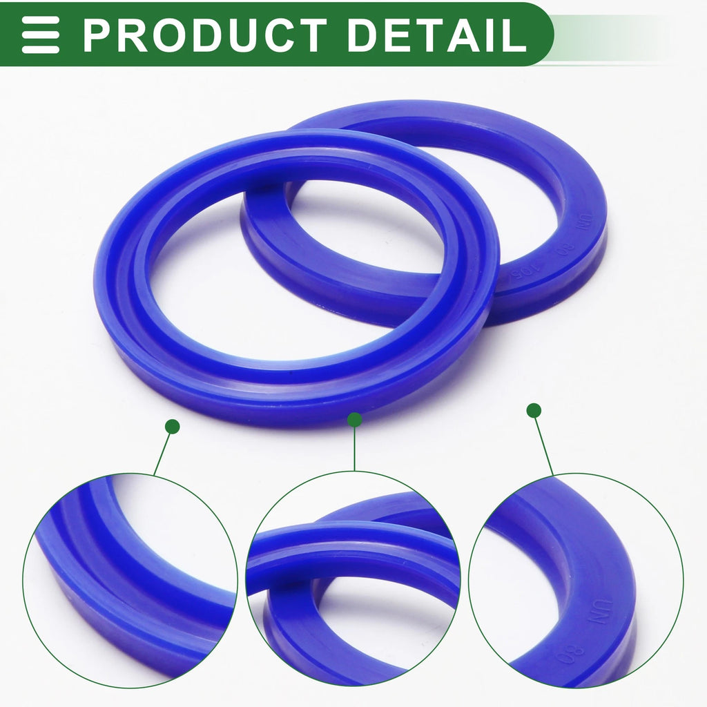 Set of 5 Oil Seal Rotary Shaft Seal 80x105x10mm High Pressure for Various Models