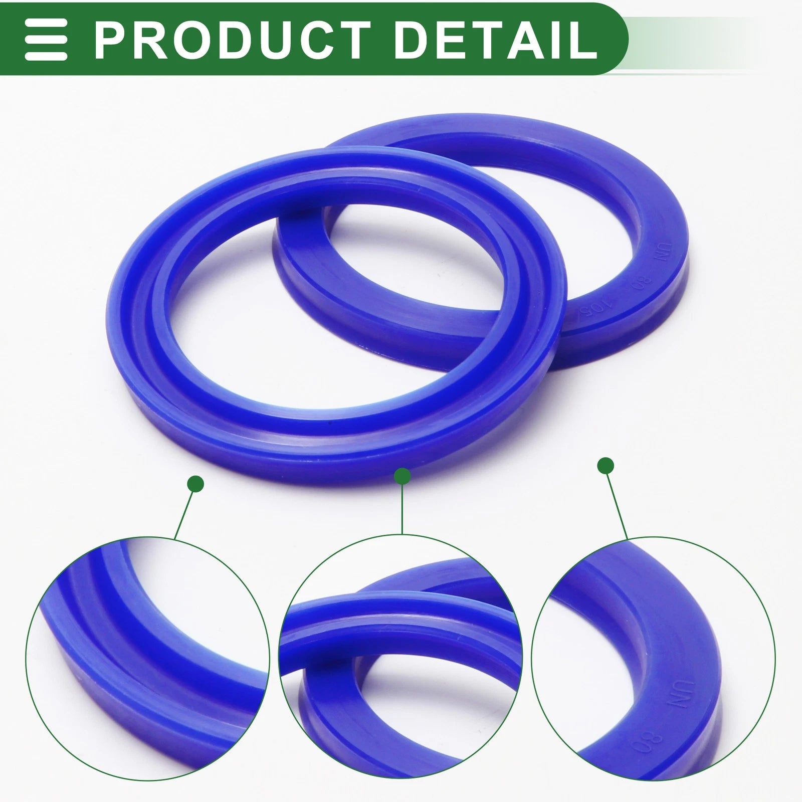 Set of 5 Oil Seal Rotary Shaft Seal 80x105x10mm High Pressure for Various Models