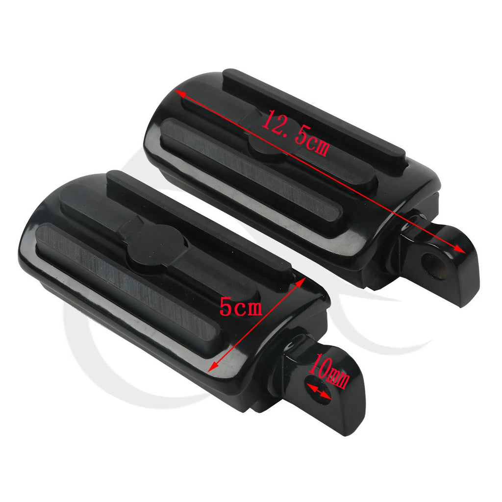 1.25" Long Angled Highway Engine Guards Foot Pegs for Harley Davidson