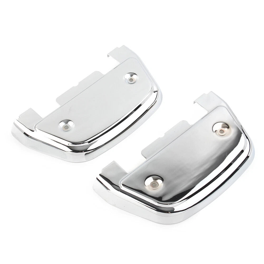 Pair Chrome Footboard Covers for Harley Touring Road Glide