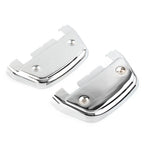 Pair Chrome Footboard Covers for Harley Touring Road Glide