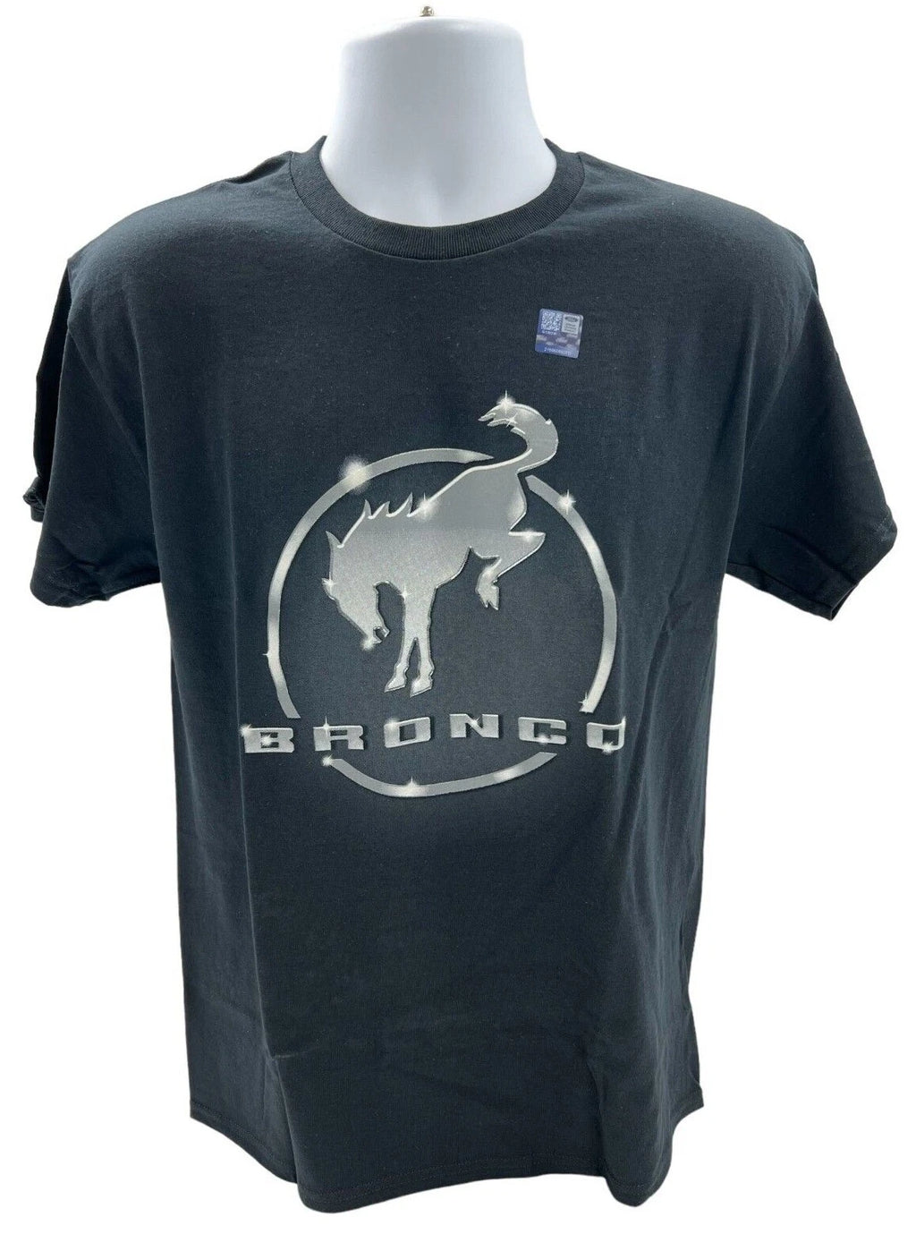 Ghost Logo Black T-Shirt for Ford Bronco (2021–2026)