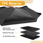 Cargo Liner Rear Trunk Mat for Toyota RAV4 (2019–2024) TPE Stripe Pattern