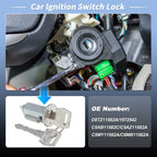 Ignition Lock Cylinder for Ford Bronco (1966–1979) D8TZ11582A/1972542, 2 Keys