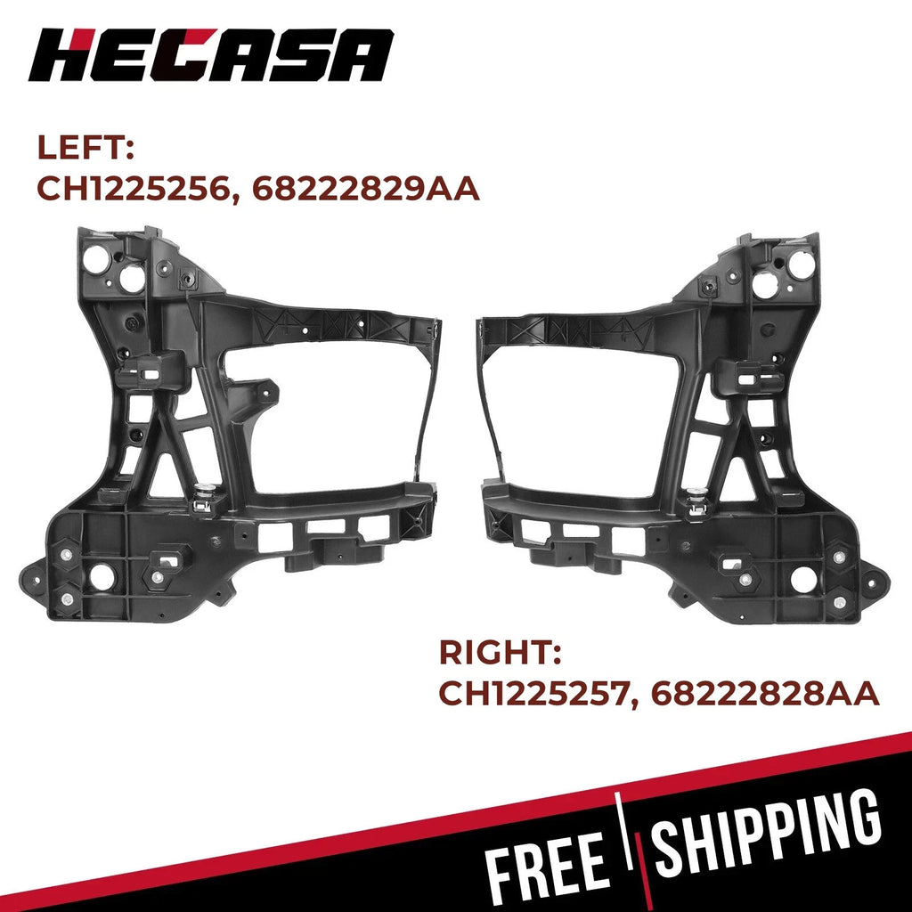 Pair Radiator Support Headlight Bracket for Ram 2500 1500 3500 (2013–2024)