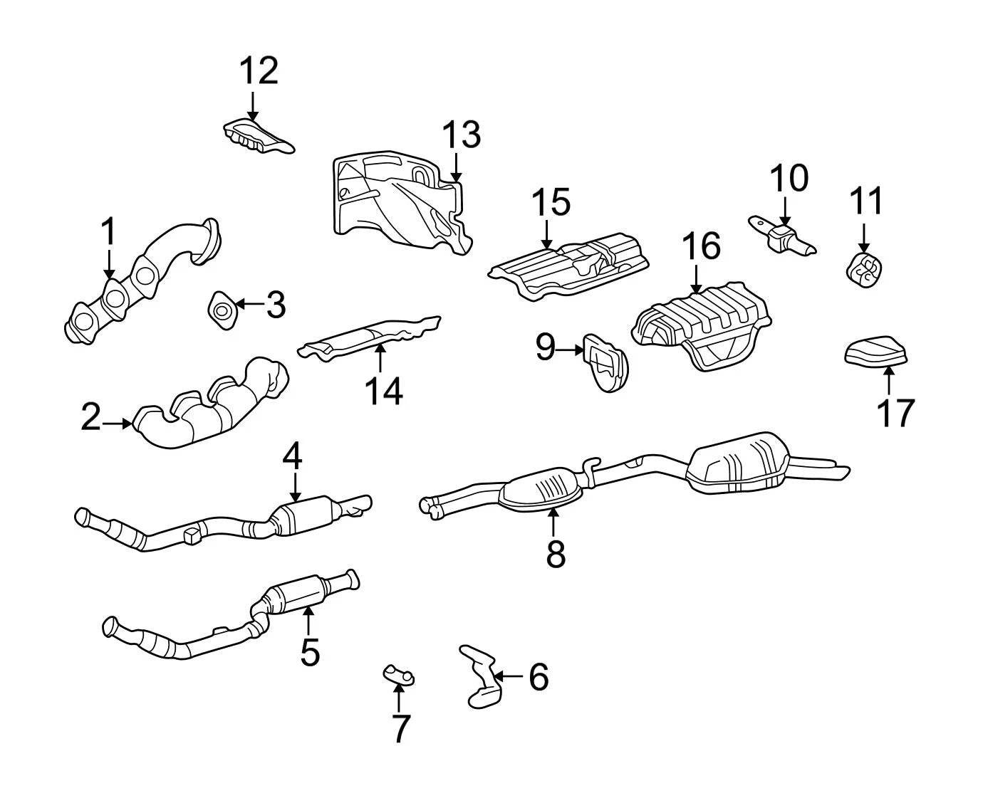 Genuine OEM Catalytic Converter 2104908320 for Mercedes