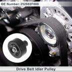 Drive Belt Idler Pulley for Hyundai Santa Fe (2010-2020) 1 x Pulley