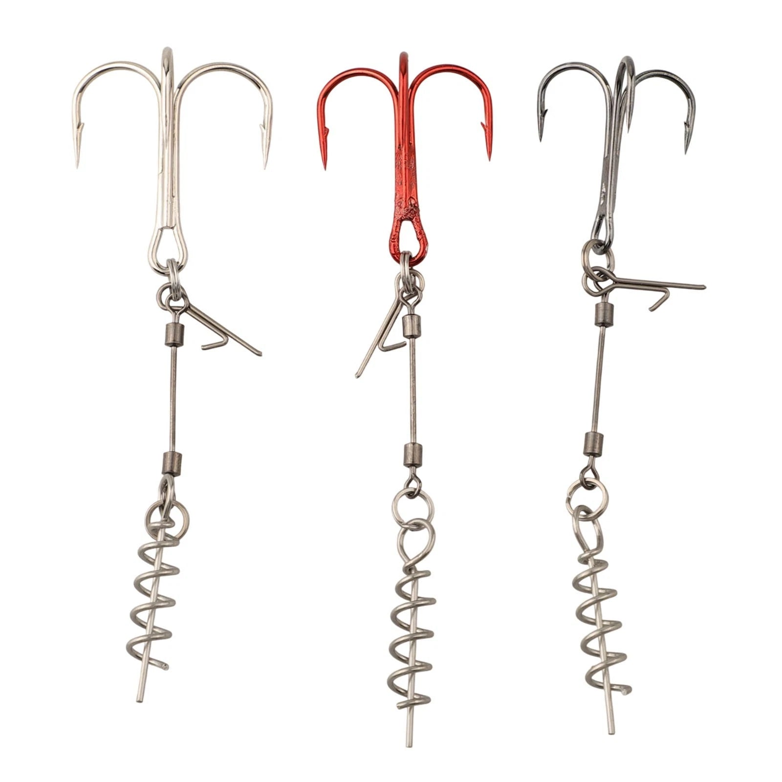 Treble Hooks for Fishing Terminal Tackle (High-Carbon Steel)