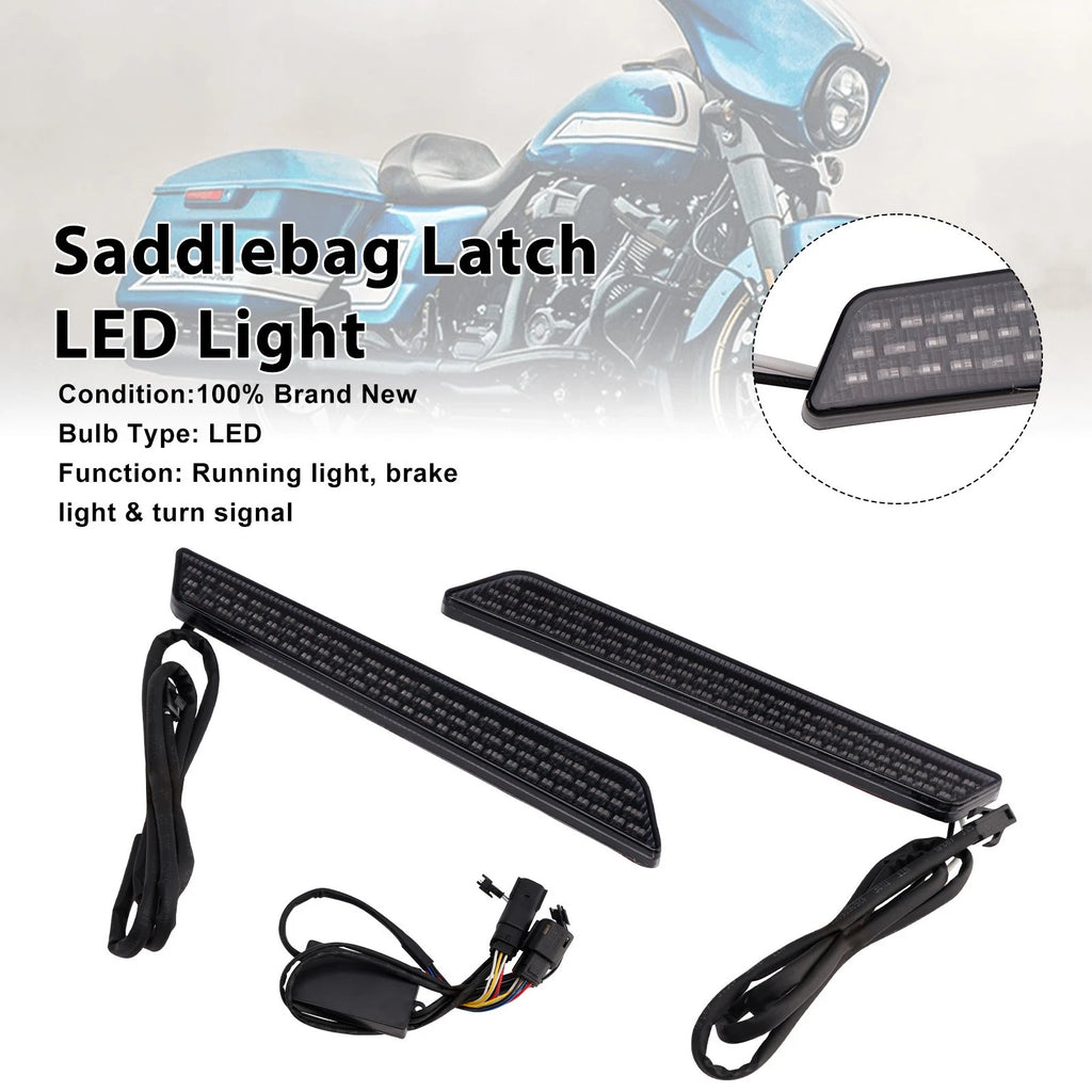 Saddlebag Latch LED Light for Harley Touring Electra Street Road Glide (2014–2023)
